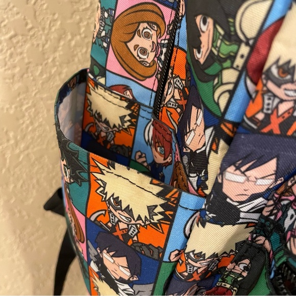 My Hero Academia Funimation Full Color All Over Print Backpack School Bag Unisex - Picture 8 of 12
